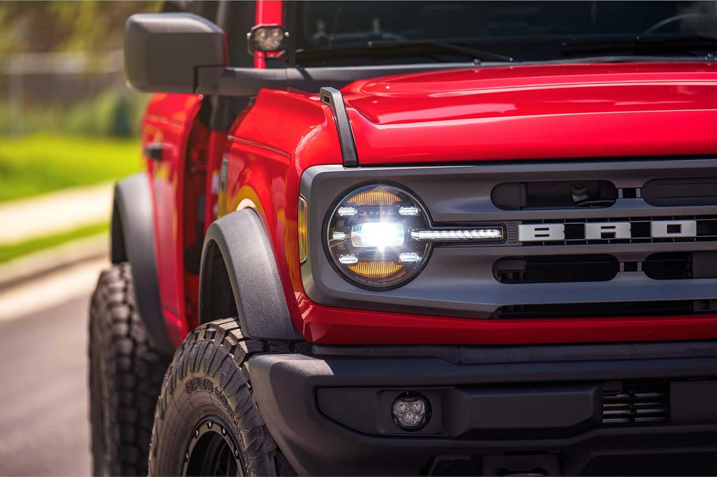 Morimoto XB LED Headlights Fits Ford Bronco 2021+ Plug and Play Headlight Assemblies, White DRL (LF497)