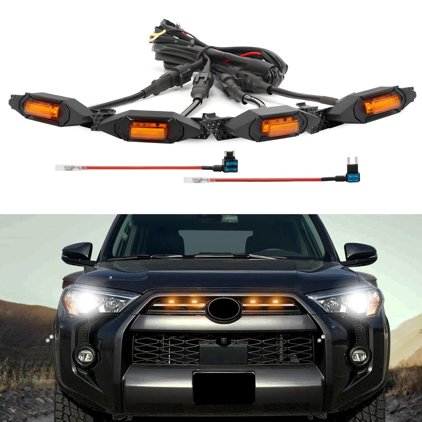 Grille LED Lights for Toyota 4Runner 2020-2024