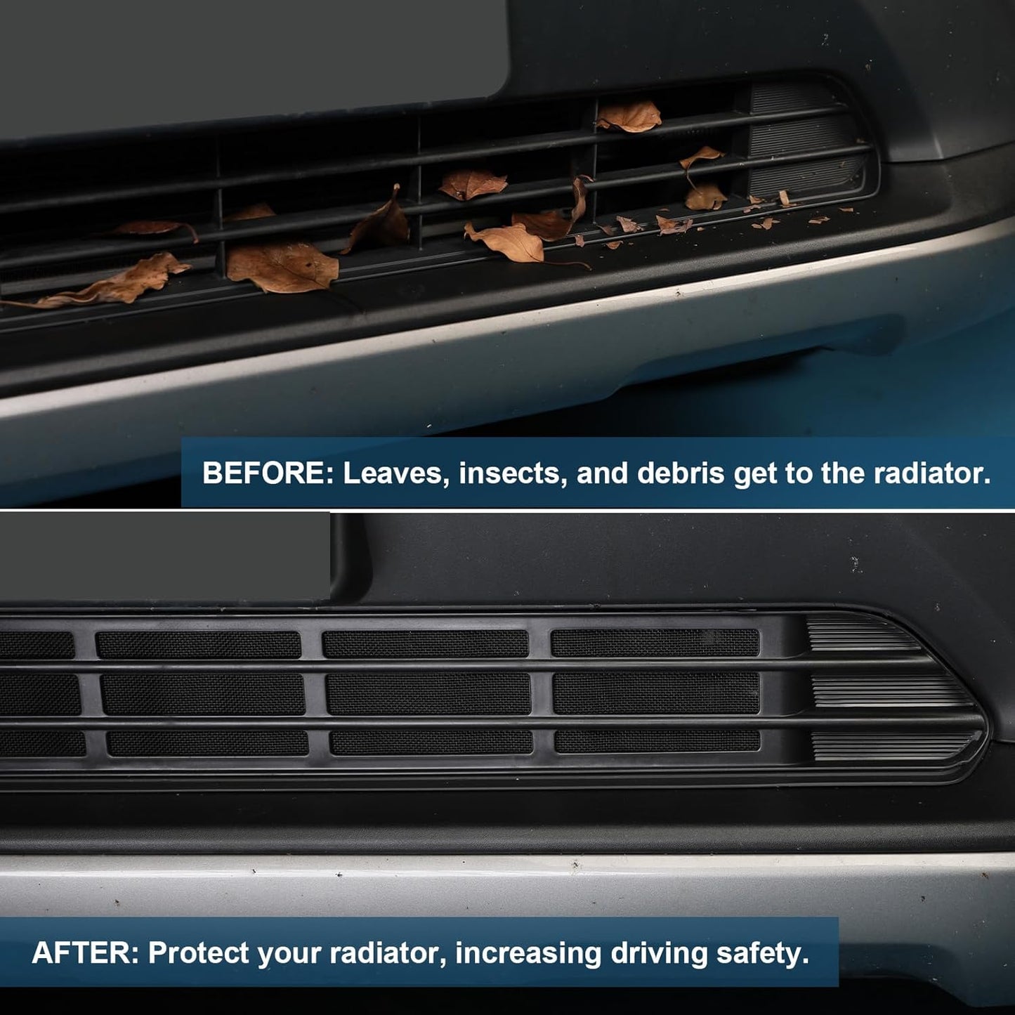 Front Grill Mesh Insert Fit for Toyota RAV4 2019-2025 Accessories, Non- Adventure and TRD Off-Road Models, Air Vent Cover Guard Grille Guard Protector for 2020 2021 2022 2023 2024 RAV 4