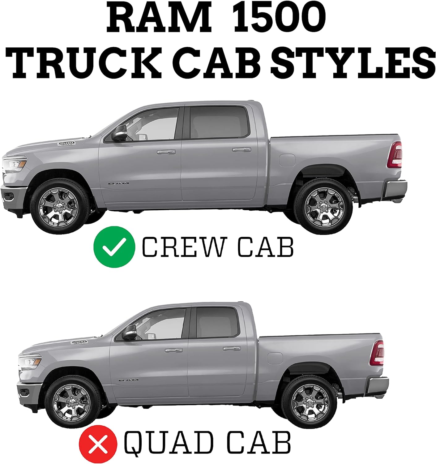 Under Seat Storage Box | Fits 2019 - 2024 Ram 1500 Crew Cab w/o Factory Storage Box - Black, 1 Pc. | 09421 - OMOTOR