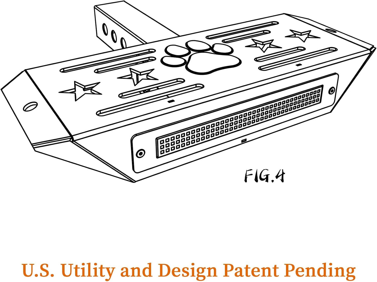 Hitch Step with Light and Whip Mount Holes, 108 LED Brake Lighting(6 Mode) Fit 2" Receiver Steel Construction Powder Matte Coated for Trucks Chevy Ford Toyota GMC Dodge RAM Jeep ATVs SUVs Vans