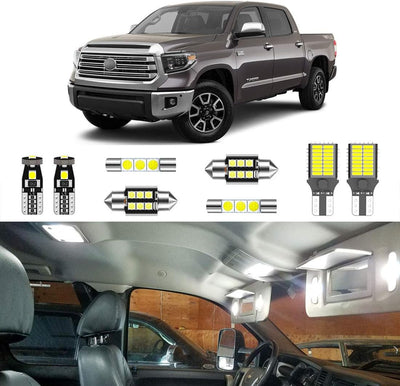 18PCS Super Bright White Interior LED Light Kit for 2007-2021 Toyota Tundra