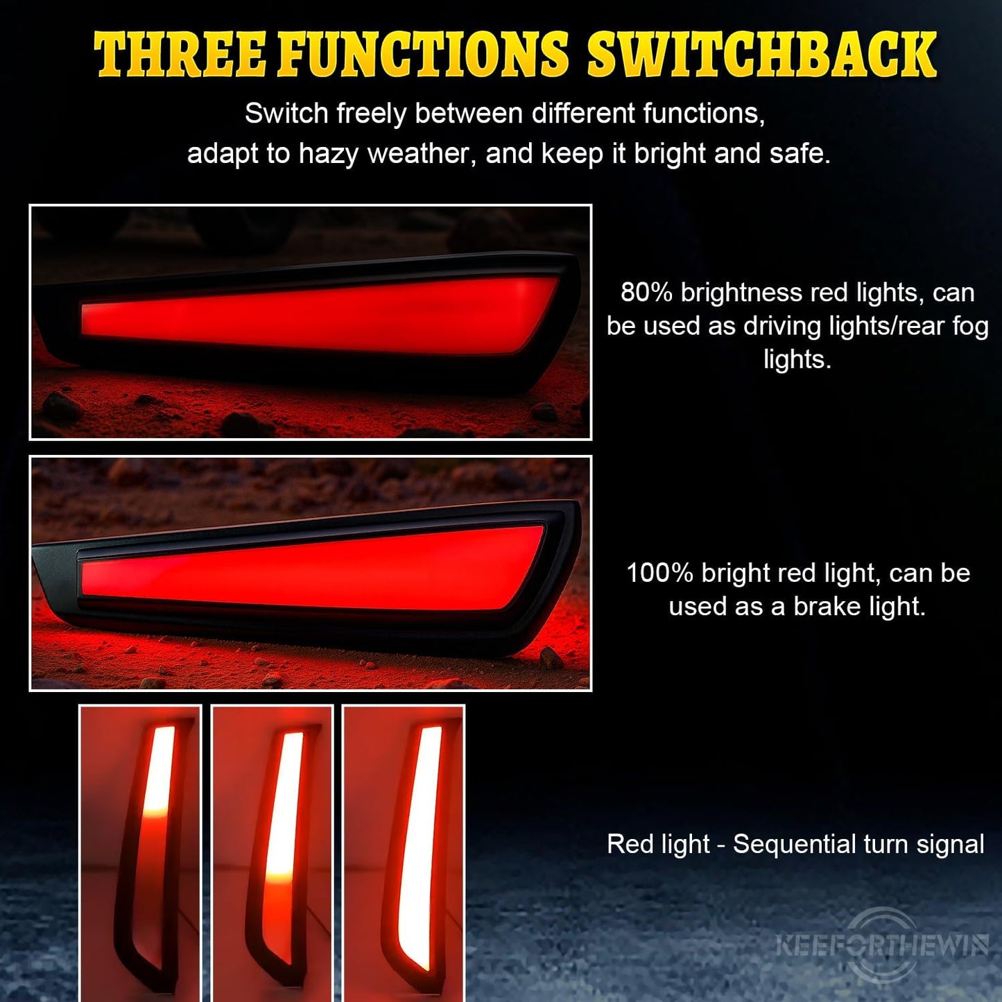 LED Tail Lights Brake fit for 2025 Toyota 4Runner W/Smoked Black Lens Red Driving/Braking/Sequential turn signal Light Accessories