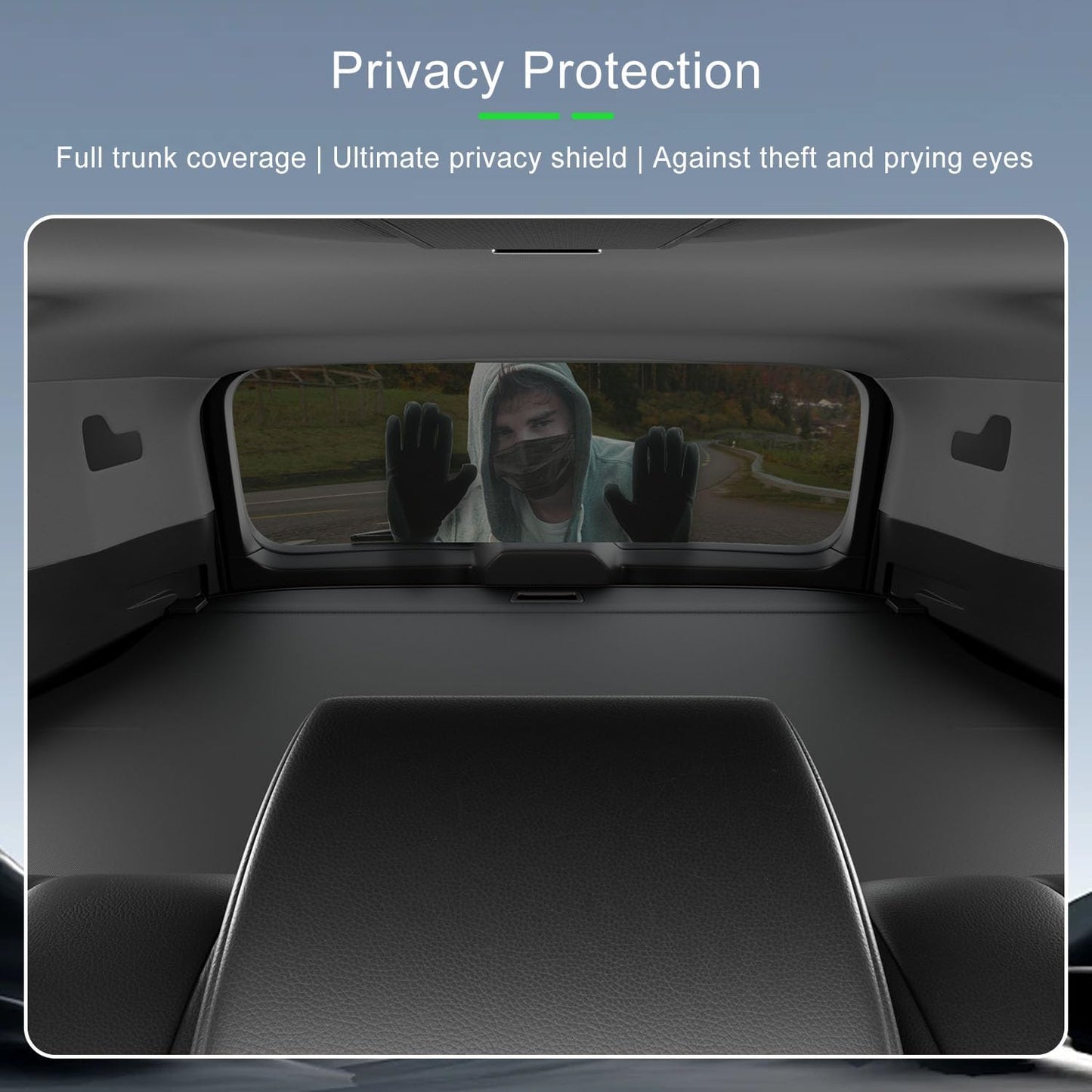 Cargo Cover Compatible with 2025 Toyota 4Runner Retractable Trunk Cover Security Shield Shade Replacement for 2025 Toyota 4Runner Accessories