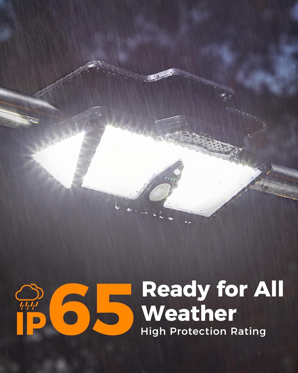 208LED High Bright Solar RV Lights Exterior, Clip on Solar RV Porch Light, 6000 mAh Camper Lights for Outside with Remote Control, Solar Camping Lights Outdoor Waterproof Motion Sensor for RV Camper