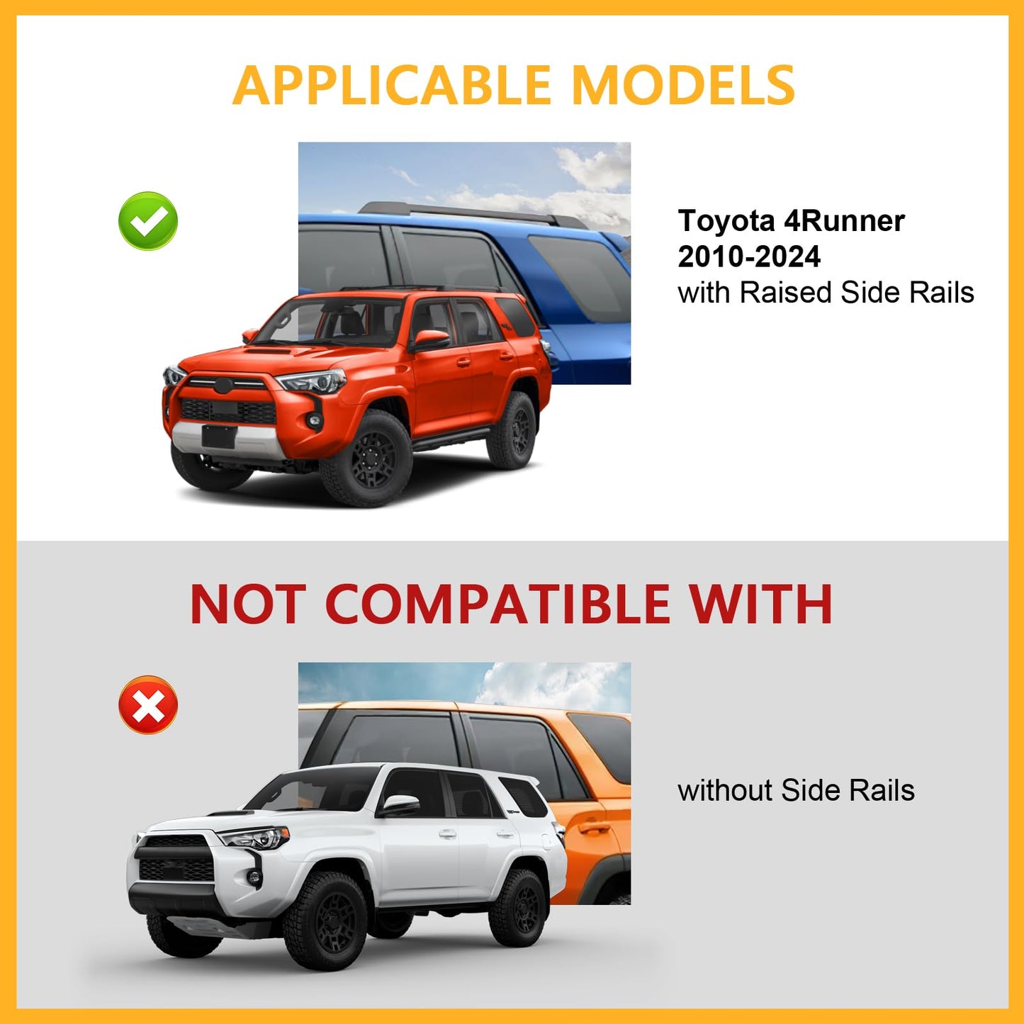 220lbs Roof Rack Cross Bars Compatible with Ford Explorer 2020-2024, Heavy Duty Aluminum Anti-Theft Lockable Metal Lock Roof Rails Crossbars Rooftop Cargo Bars Luggage Racks Carrier - OMOTOR