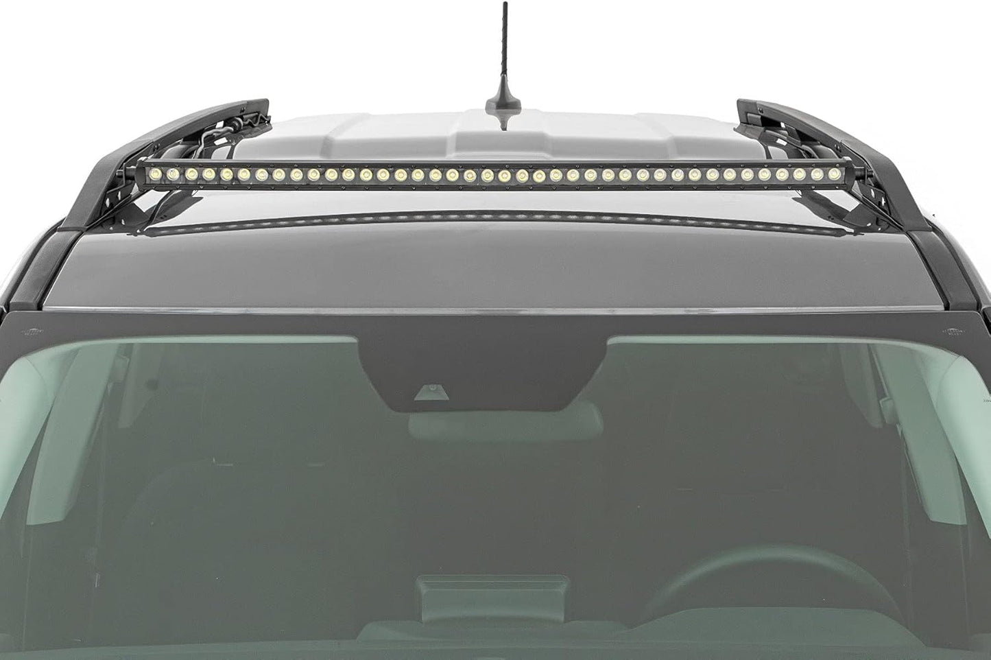 Rough Country 40" LED Light Bar Roof Rack Mount for Ford Bronco Sport (2021-2025) - 200W, 16,000 Lumen CREE LED, Spot Focus Beam
