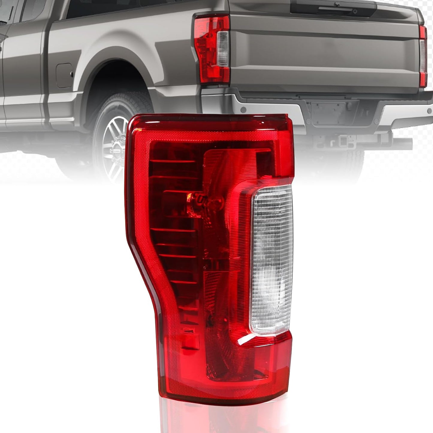 Tail Light Assembly for 2017-2019 Ford F250 F350 F450 Super Duty – Left & Right Rear Taillight Halogen Brake Lamp(Non-LED) - OMOTOR