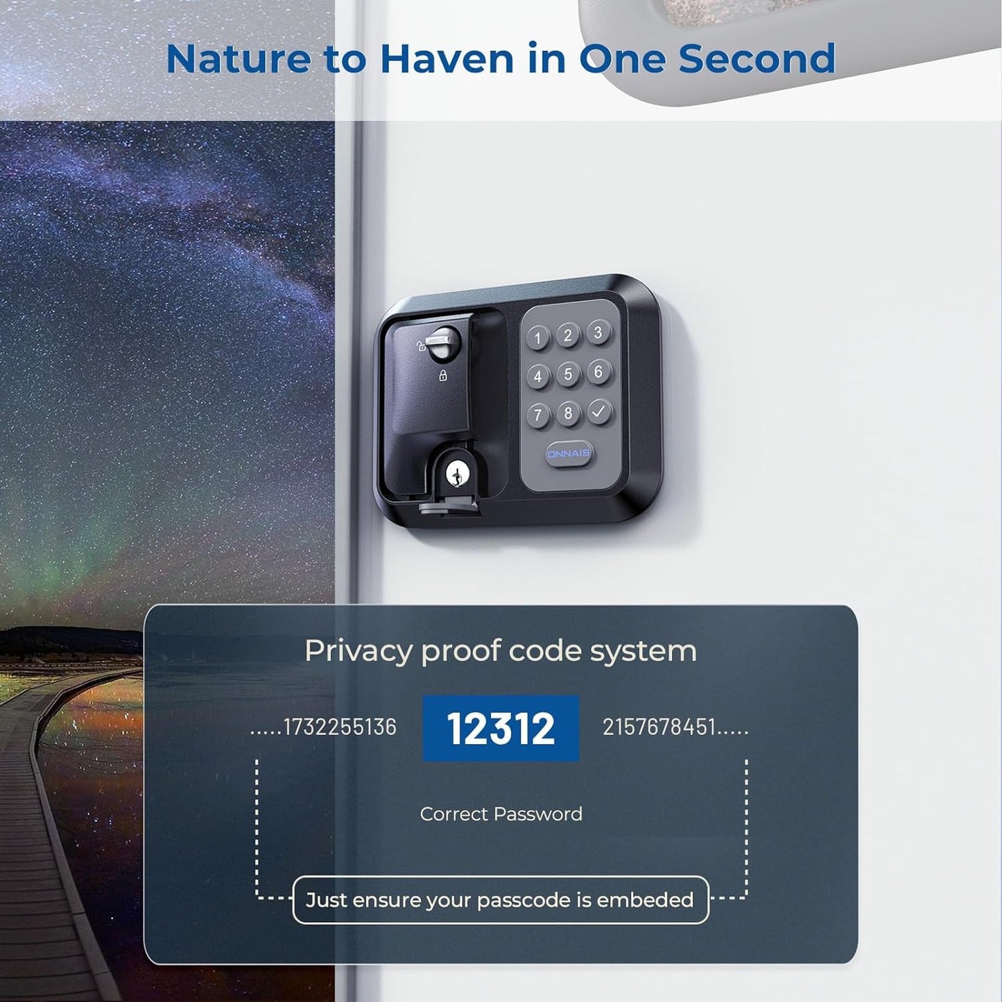 RV Door Lock Replacement with Password and Remote Control, RV Keyless Entry for Trailer Door Lock and Camper Door Lock, Versatile RV Door Latch Suitable for Various Types of RVs - OMOTOR