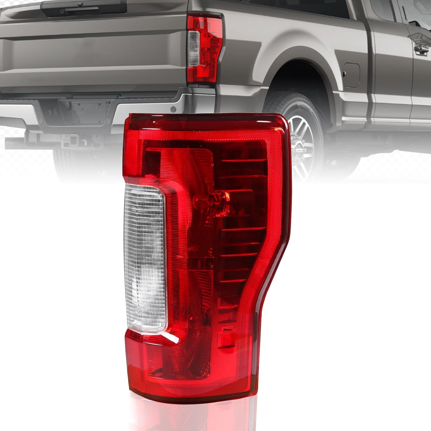Tail Light Assembly for 2017-2019 Ford F250 F350 F450 Super Duty – Left & Right Rear Taillight Halogen Brake Lamp(Non-LED) - OMOTOR