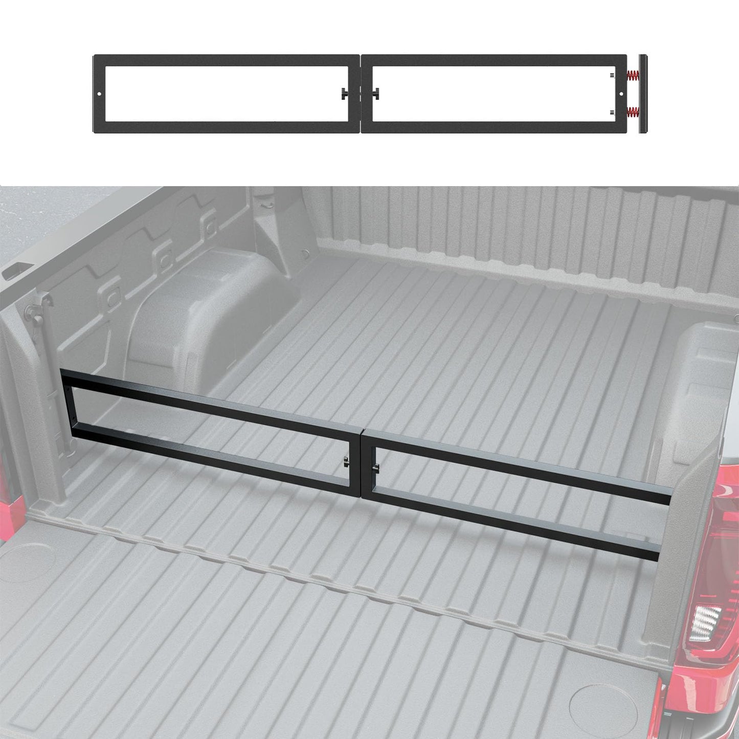 Truck Bed Divider Compatible with 2024-2025 Ford F150 Truck Bed Organizer Cargo Manager Molle Panel Replacement for 2024-2025 Ford F-150 Accessories
