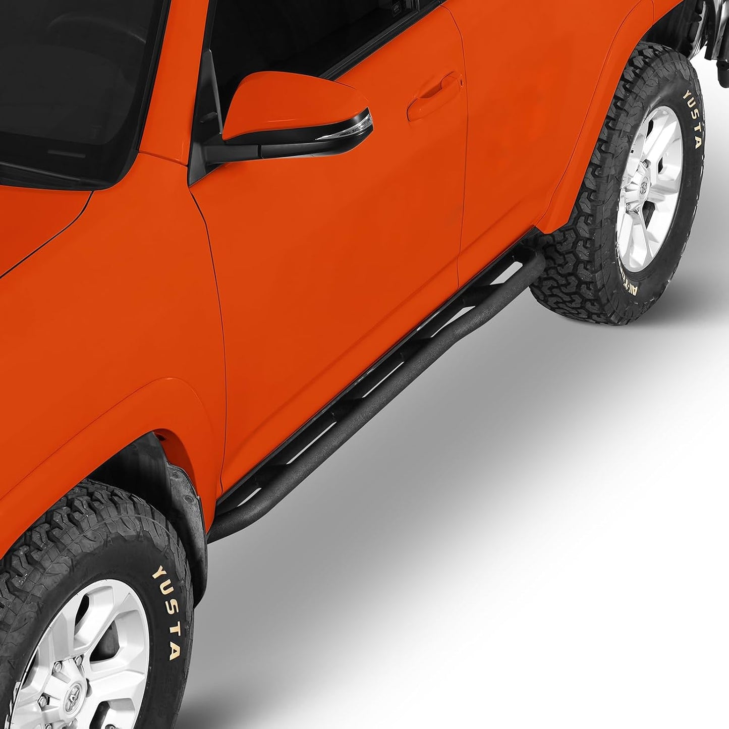 u-Box 4Runner Rock Slider Rails Rocker Guard Offroad Steel Door Armor Compatible with 2010-2024 Toyota 4Runner 5th Gen (Excluding Limited, Nightshade, TRD Sport & 10-13 SR5)