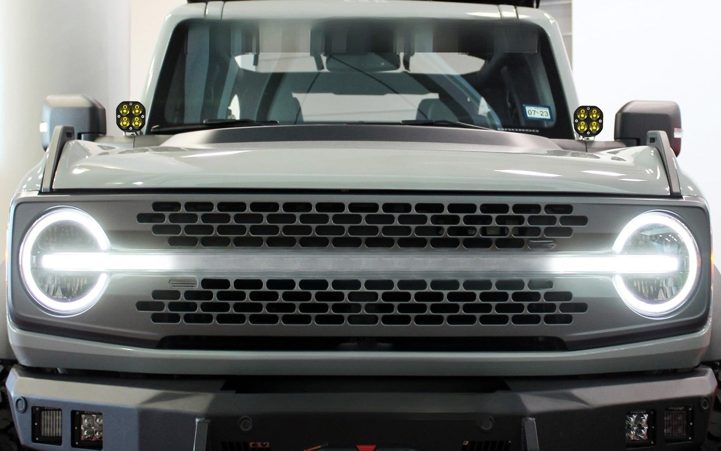 Clear Lens 20W High Power LED A-Pillar Lighting Kit Compatible with 2021-2026 Ford Bronco