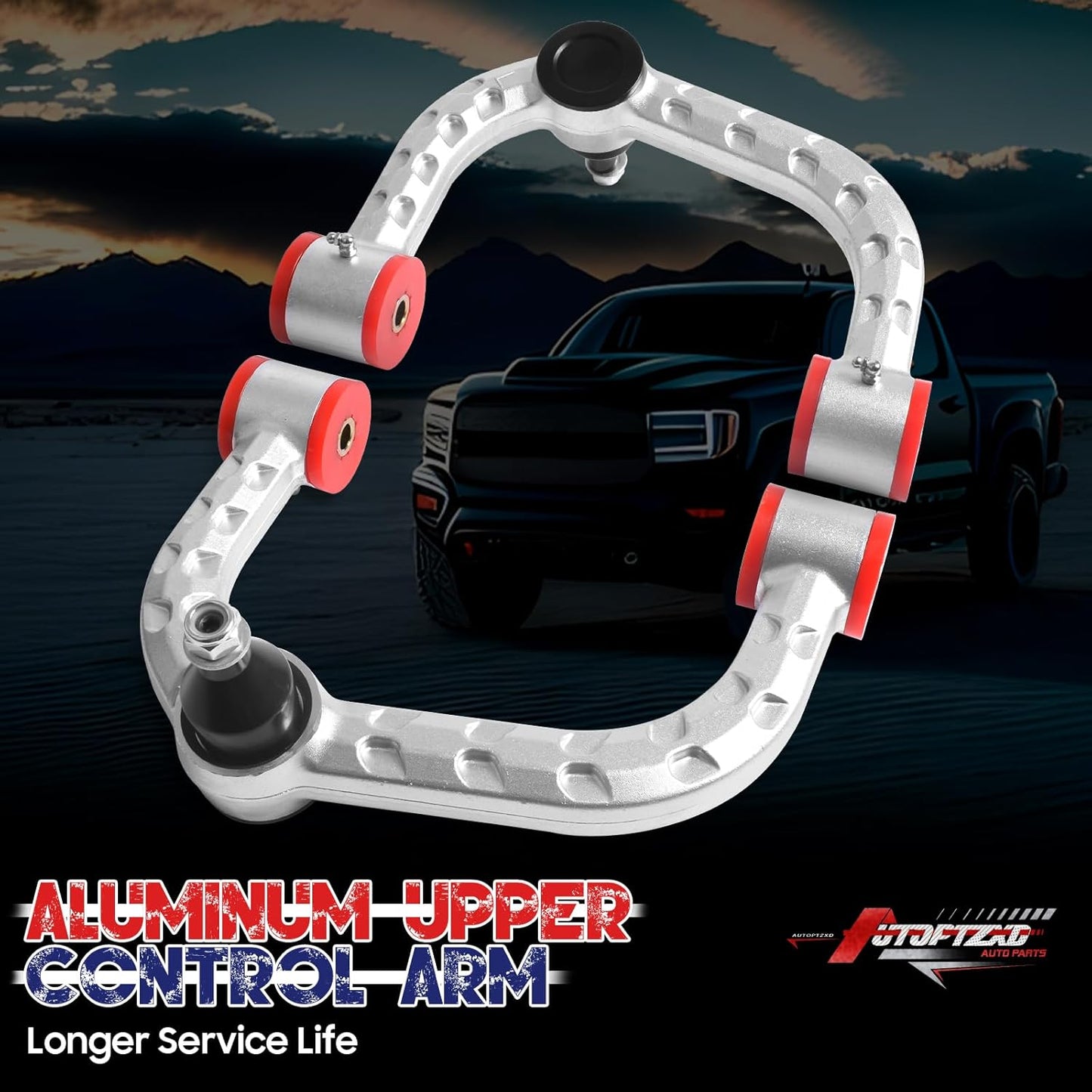 2-4" Lift Aluminum Upper Control Arm for 2004-2020 Ford F-150, Adjustable Control Arms Compatible with Expedition Navigator 06-22, Front Suspension Arms
