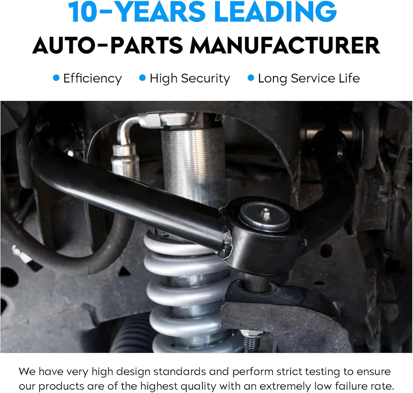 Front & Rear End Link Kit for Jeep Wrangler 2007-2017, Wrangler JK 2018, Driver & Passenger, Stabilizer/Sway Bar + Upper & Lower Ball Joint, Suspension DS300005 ES3624 ES800594 ES800593