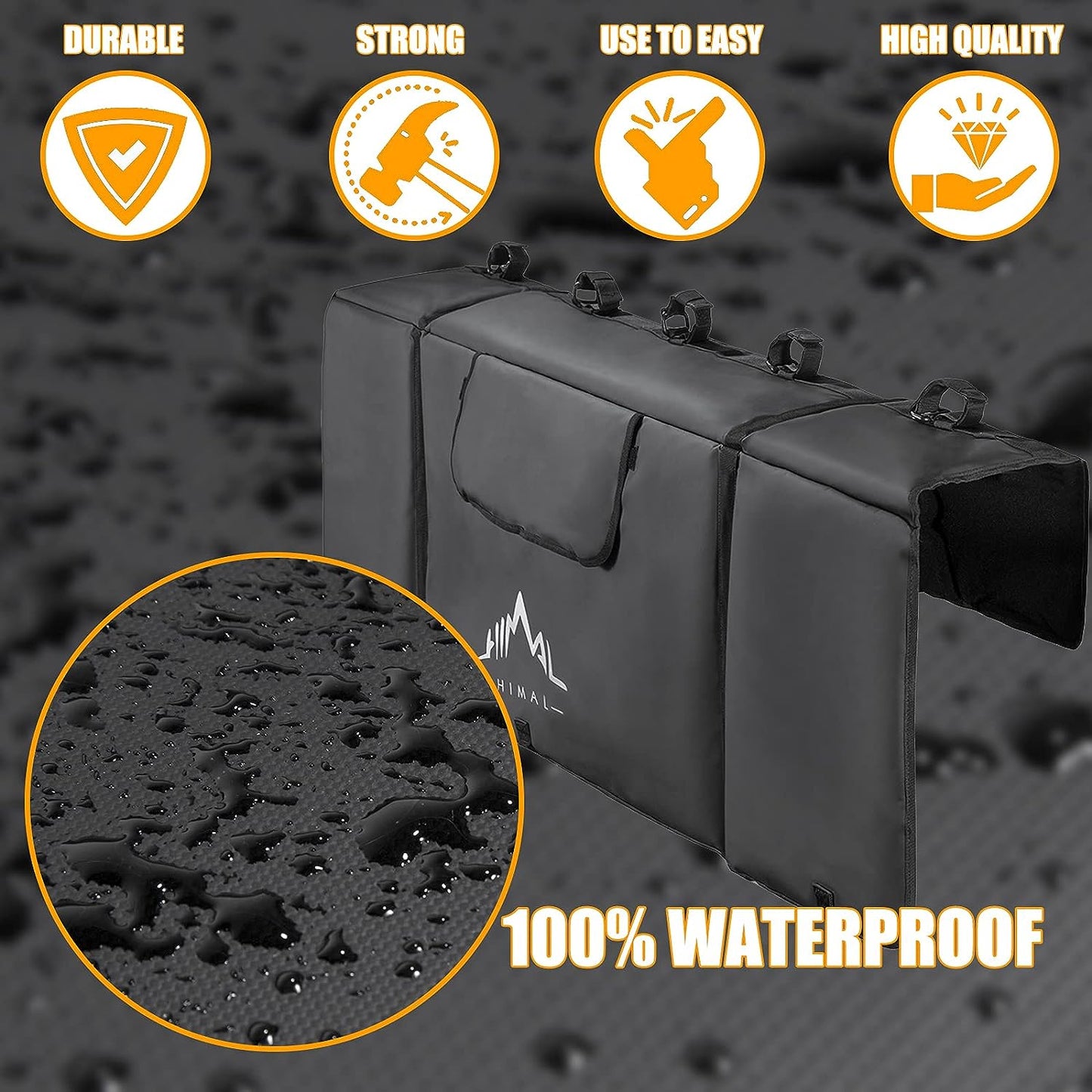 Outdoors Tailgate Pad for Mountain Bike, Tailgate Protection Pad with Tool - OMOTOR