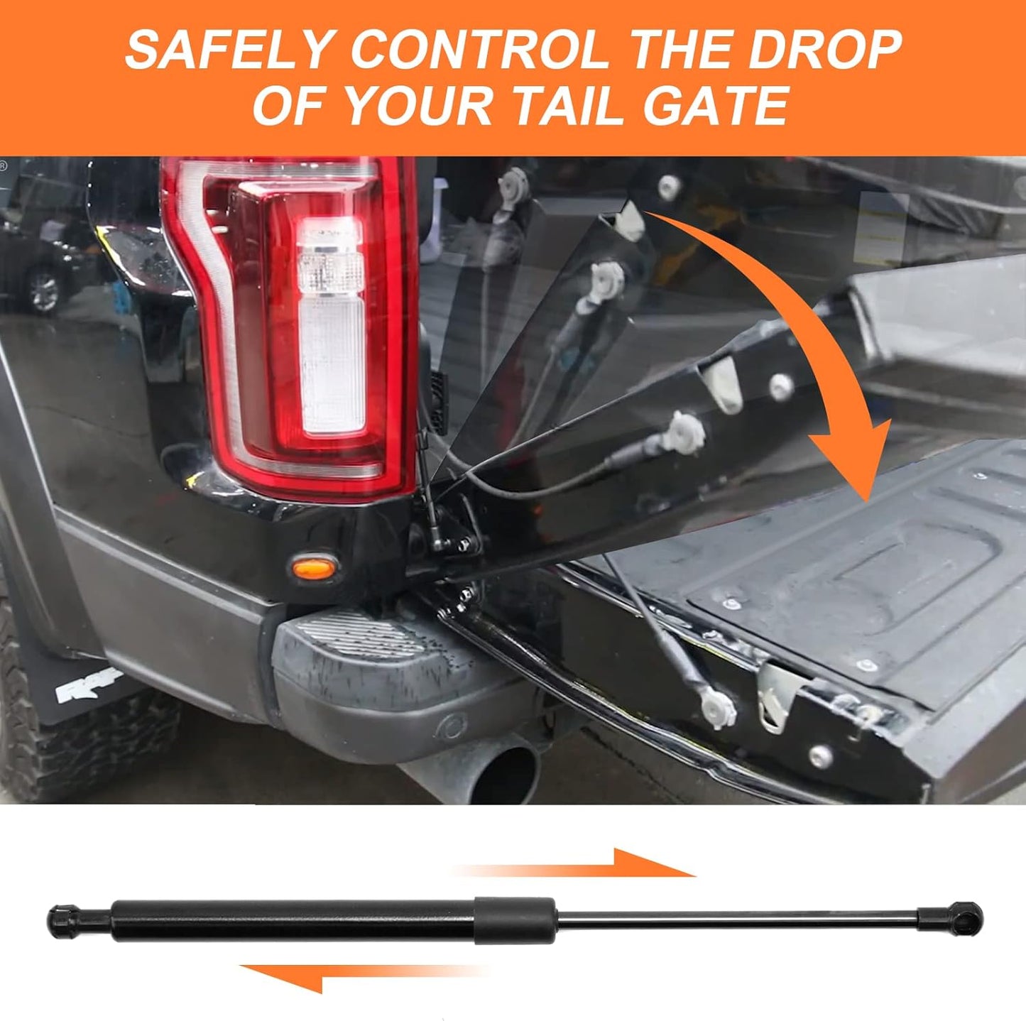 Tailgate Assist Shock for Ford F150 2015-2023, Truck Tailgate Shock Accessories Compatible with 2015 2016 2017 2018 2019 2020 2021 Ford F150 XL XLT Platinum Raptor King Ranch, Ford F150 Accessories
