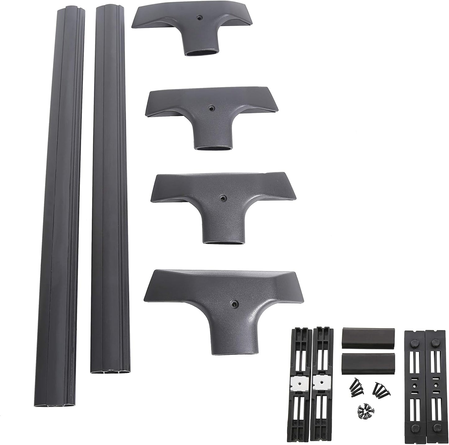 Roof Rack Set Cross Bars & Side Rail Compatible with 2009-2017 Chevy Chevrolet Traverse LS/LT/LTZ Factory Style Replacement for 19244268 Crossbars Cargo Racks Rooftop Luggage Carrier 165 Lbs - OMOTOR