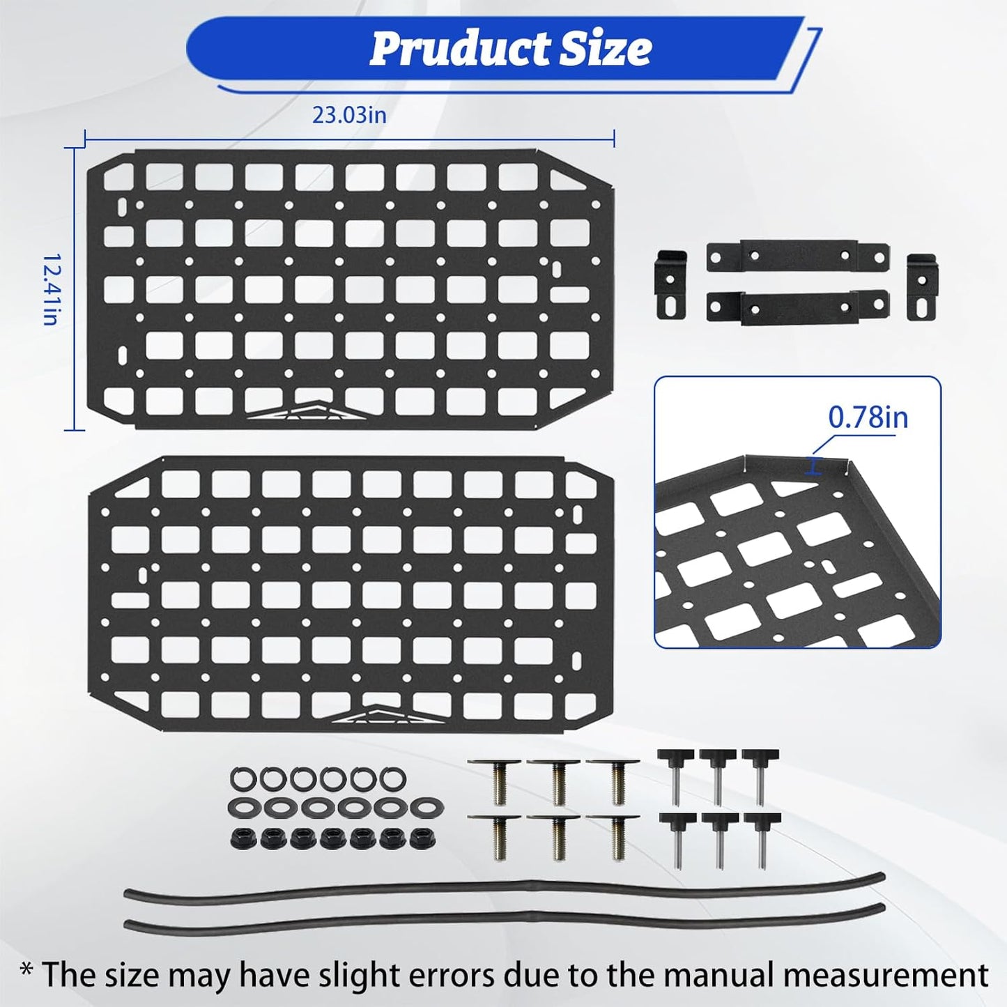 Aluminum Front Trunk Molle Panels for Tesla Cybertruck 2024 - 2026