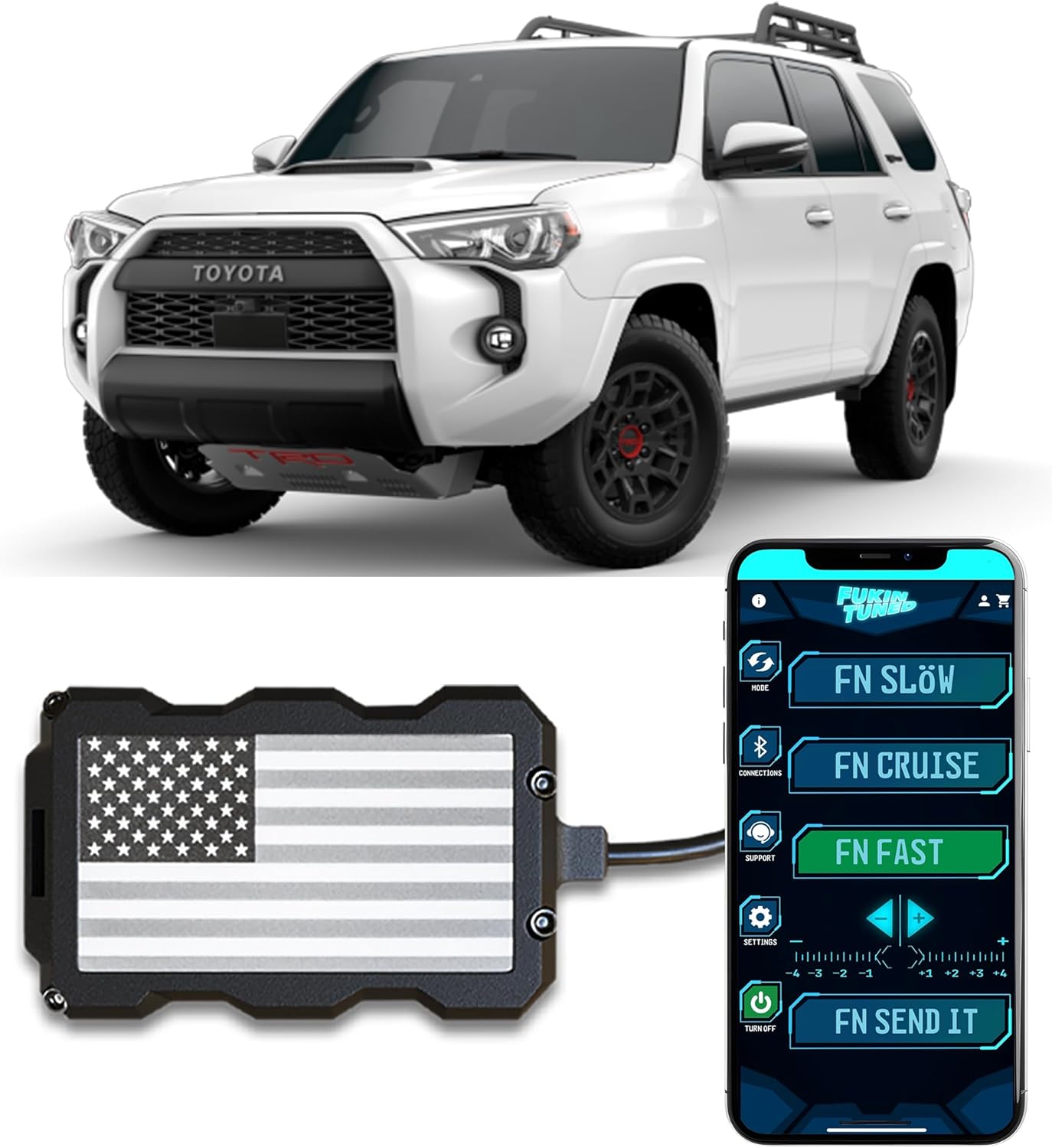Throttle Response Controller for Toyota 4Runner (2010 and Newer) (5th Gen) Base model, SR5, Limited, TRD Off Road, Platinum, TRD Pro, Trail, Venture (2.0L 4.0L) | FT27