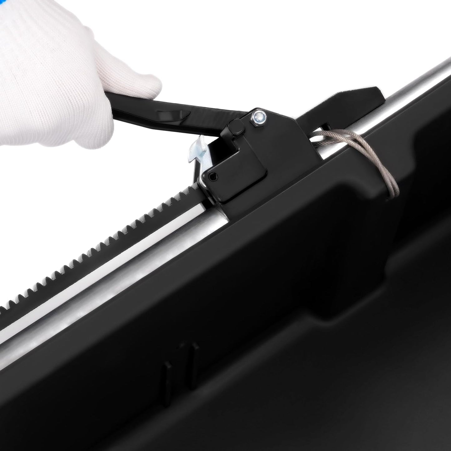 KUAFU Full Size Truck Bed Storage Box Compatible with Ford Chevrolet GMC Dodge Ram Toyota Nissan Universal 55 Inch - 69 inch Wide Adjustable Beds Secure Cargo Organizer Protect Groceries