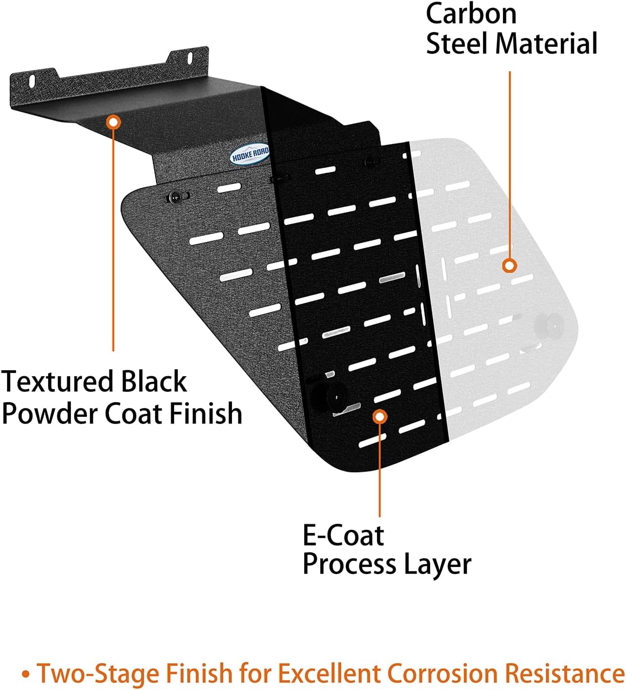 Hooke Road 10-24 4Runner Rear Window Molle Panel Modular Storage Panel System Exterior Cargo Rack Shelf for 2010-2024 Toyota 4Runner 5th Gen (Exclude 19+TRD Pro) - Pair