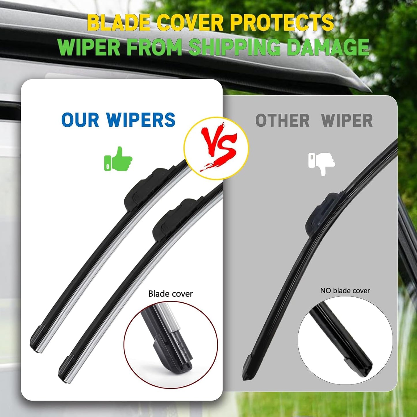 Xislet UTV Electric Windshield Wiper Kit Compatible with Polaris Ranger RZR Can Am Kawasaki Honda Pioneer Golf Cart Tractor with 12V Motor/2pcs 16inch Blades/Instructions