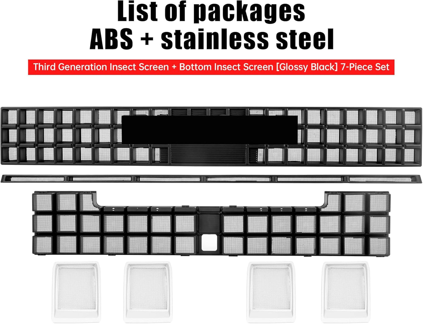 Front grill bug screen for 2024-2026 Toyota Land Cruiser 250&1958 Prado LC250 J250