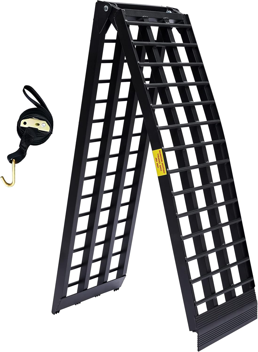 10ft Motorcycle Ramp 1500LBS Capacity, 120"x17.7" Black Truck Ramps, Loading Ramps for Pick Up Motorcycle, ATV, UTV, Dirt Bike, Lawn Mower, Golf Cart, Garden Tractor - OMOTOR