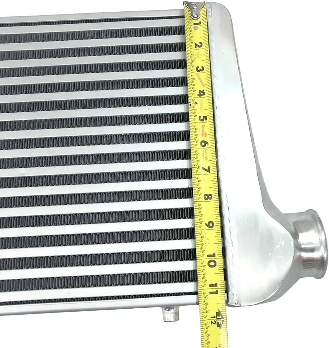 2.5" I/O Universal Aluminum Tube and Fin Front Mount Turbo Intercooler Overall Size 31" x 13" x 3"/Core Size: 23" x 10.5" x2.5"