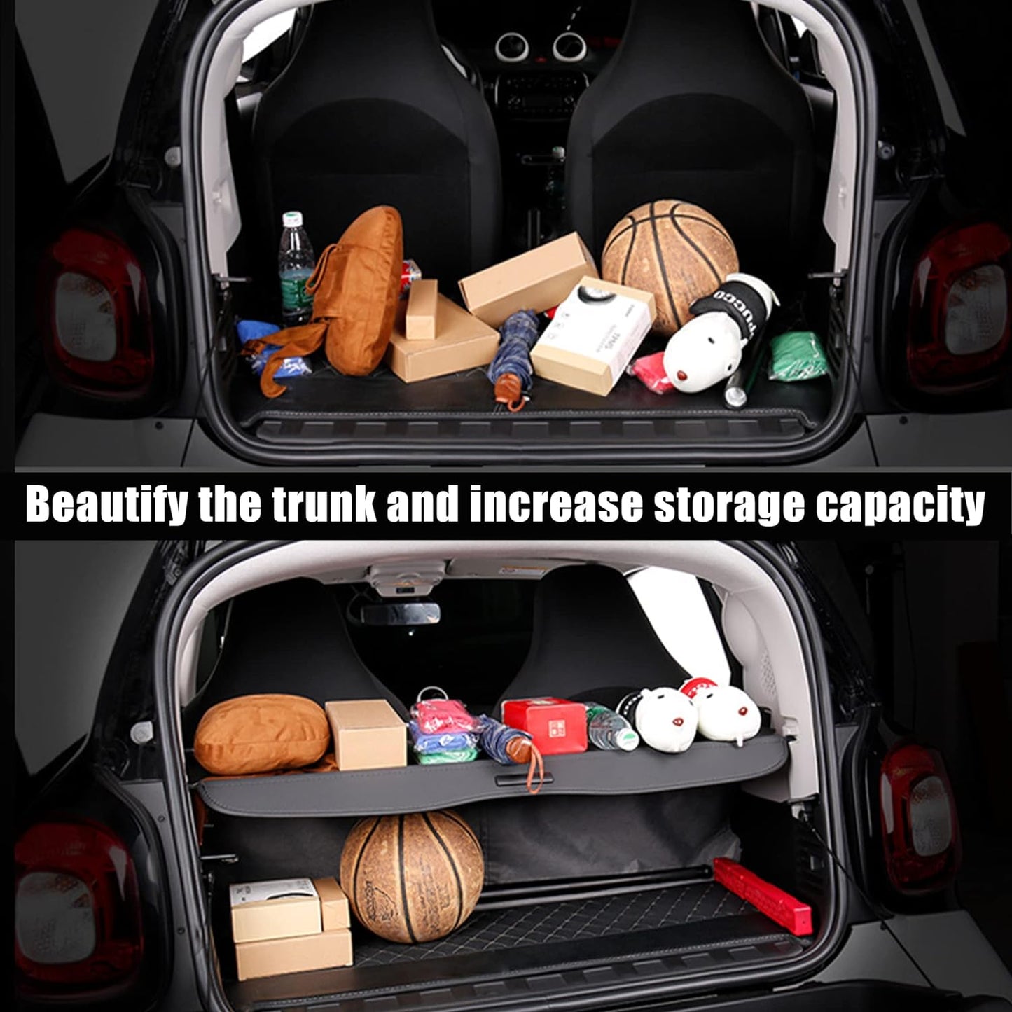 Retractable Cargo Cover for Honda CRV 2023 2024 (Include Hybrid) Trunk Cargo Cover Luggage Security Shade Cover for CR-V 2023 2024 Shielding Shade Anti-Peeping Luggage Privacy Screen - OMOTOR