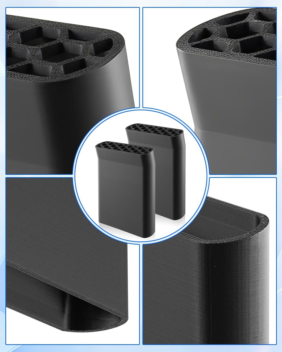 2 Pcs Under Seat Vent Deflectors Compatible with Ford F150 Lightning Raptor 2015-2024, Rear AC Vent Directional Extenders