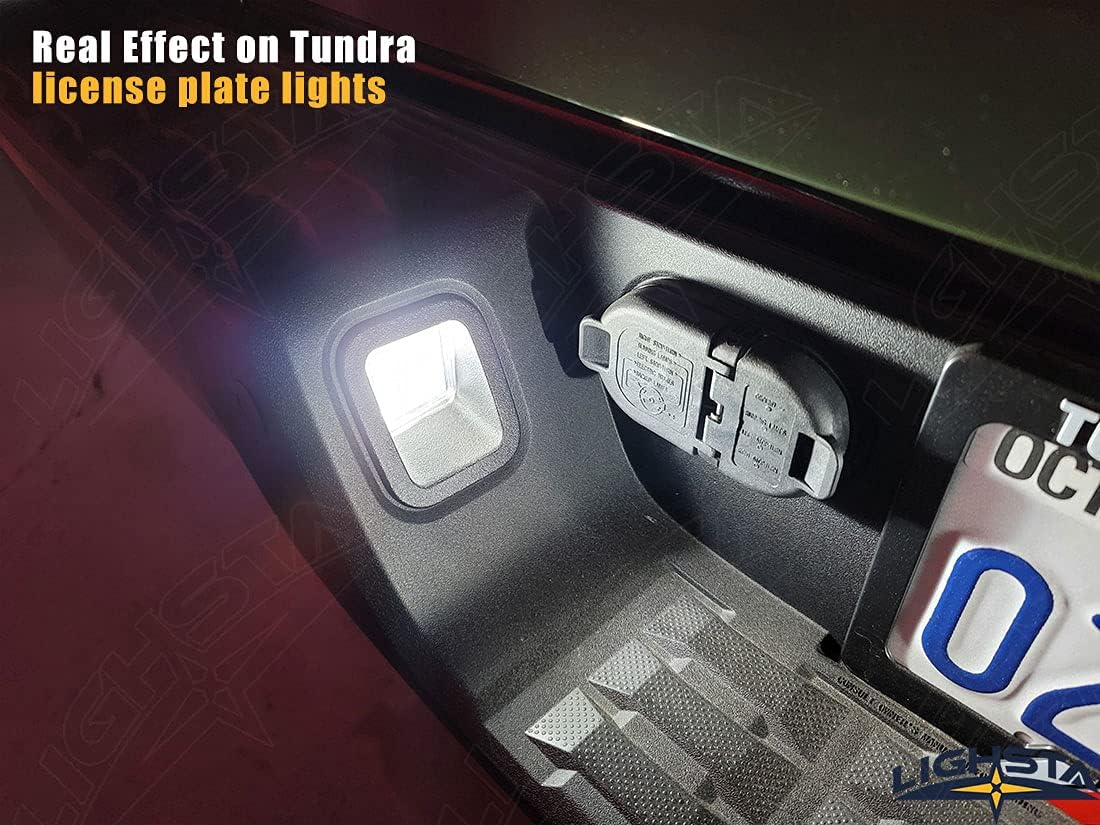 18PCS Super Bright White Interior LED Light Kit Package for 2007-2021 Toyota Tundra + Cargo Lights + License Plate Lights and Install Tool