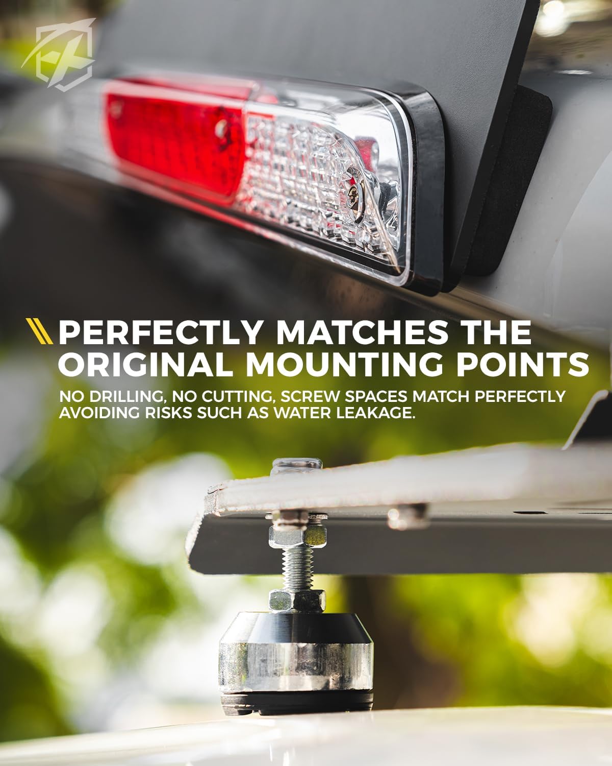 Xprite Drill-Free Light Bar Cab Mount,Magnetic Strobe Light Bar Mount Bracket Compatible with Ford F150 (2015+), Ford F250 - F550 (2017+) Replace for Ford Accessories