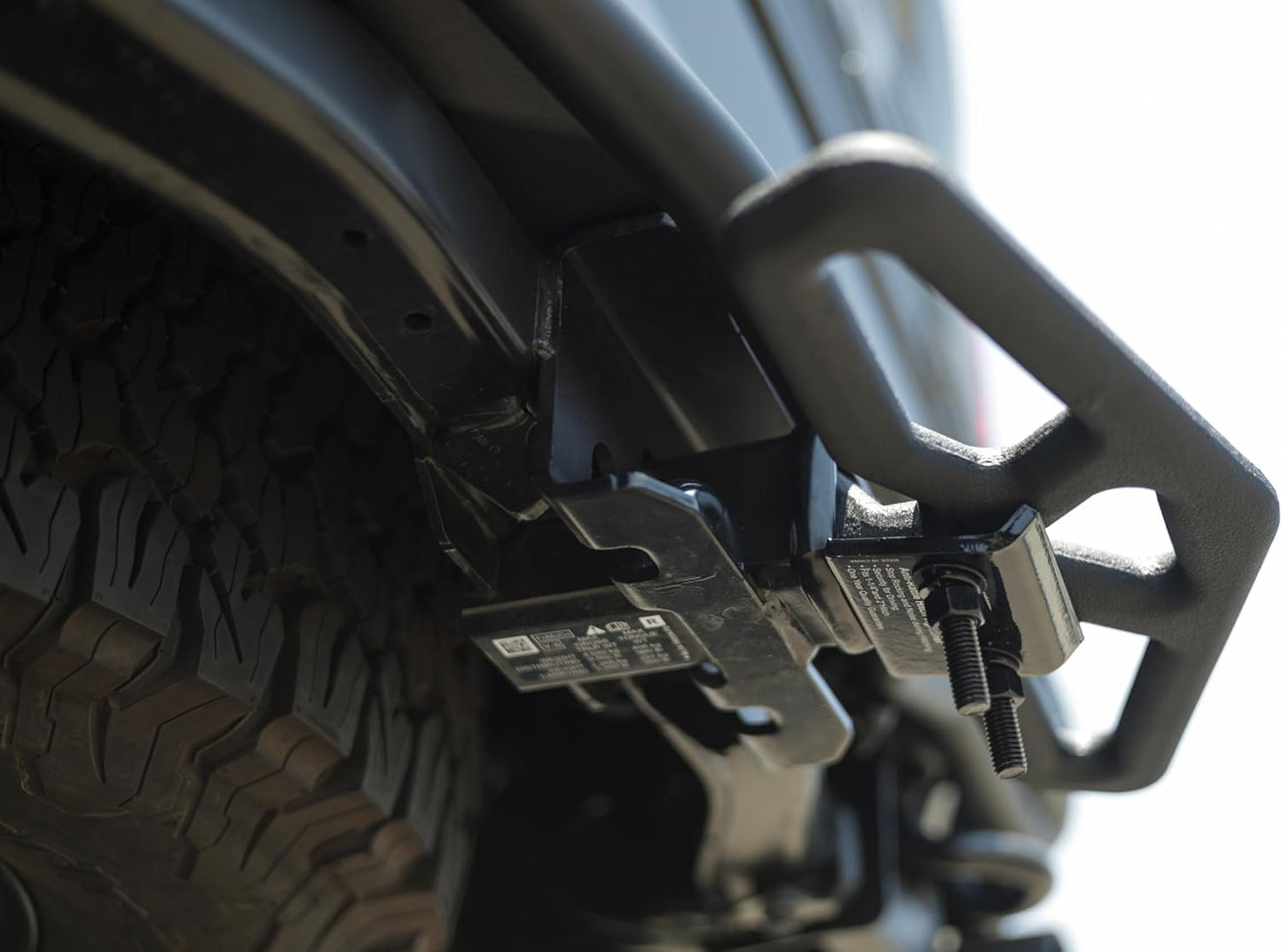 Universal Hitch Bump Step for 2" Receivers, 18" Wide Paddle Step, Includes Hitch Pin and Stabilizer Plate Steel Construction - OMOTOR