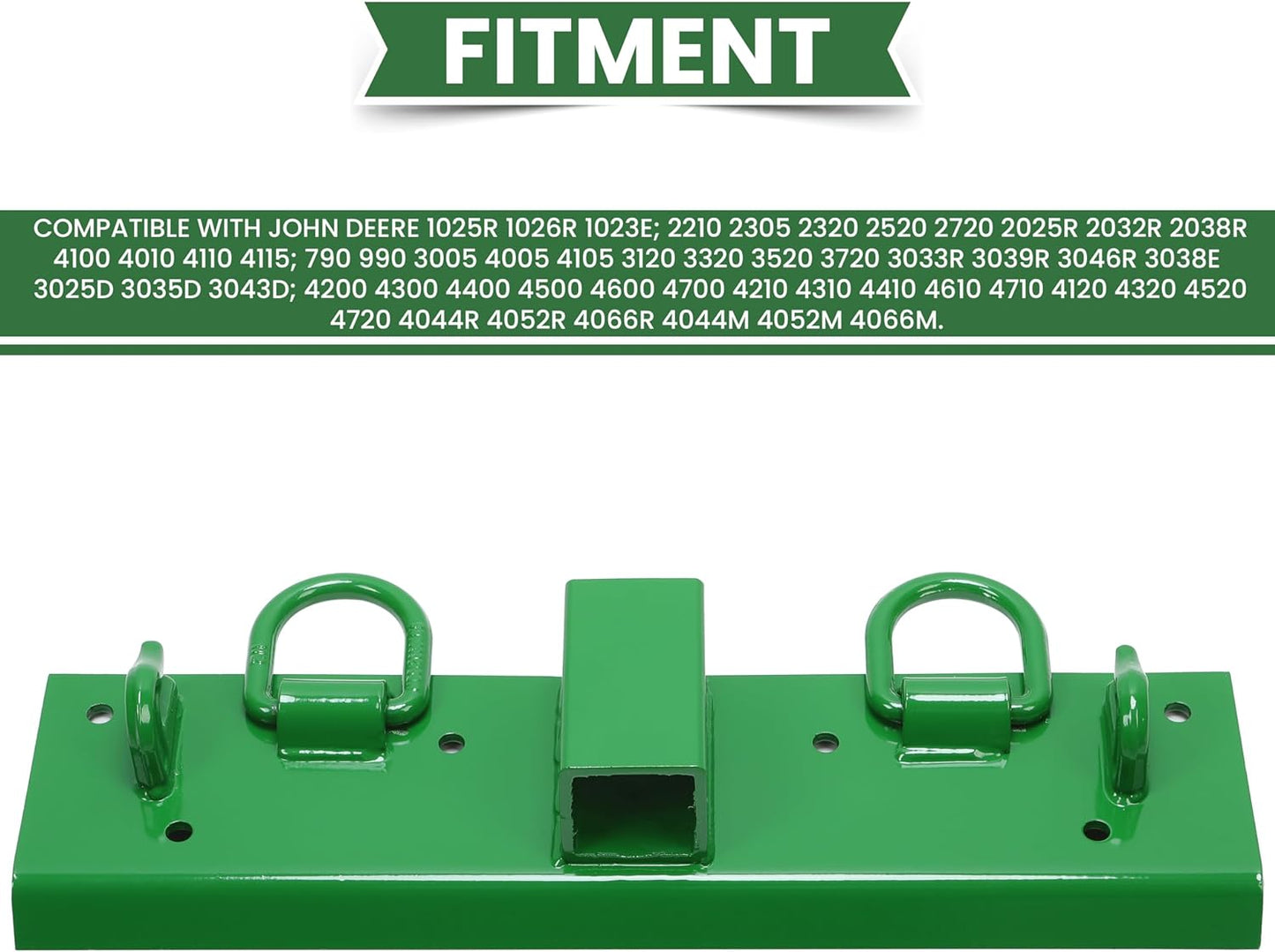 Tractor Grab Hooks 4.96" W × 21.93" L Compatible with John Deere 2" Receiver Compact Tractor Bolt on Grab Hooks - OMOTOR