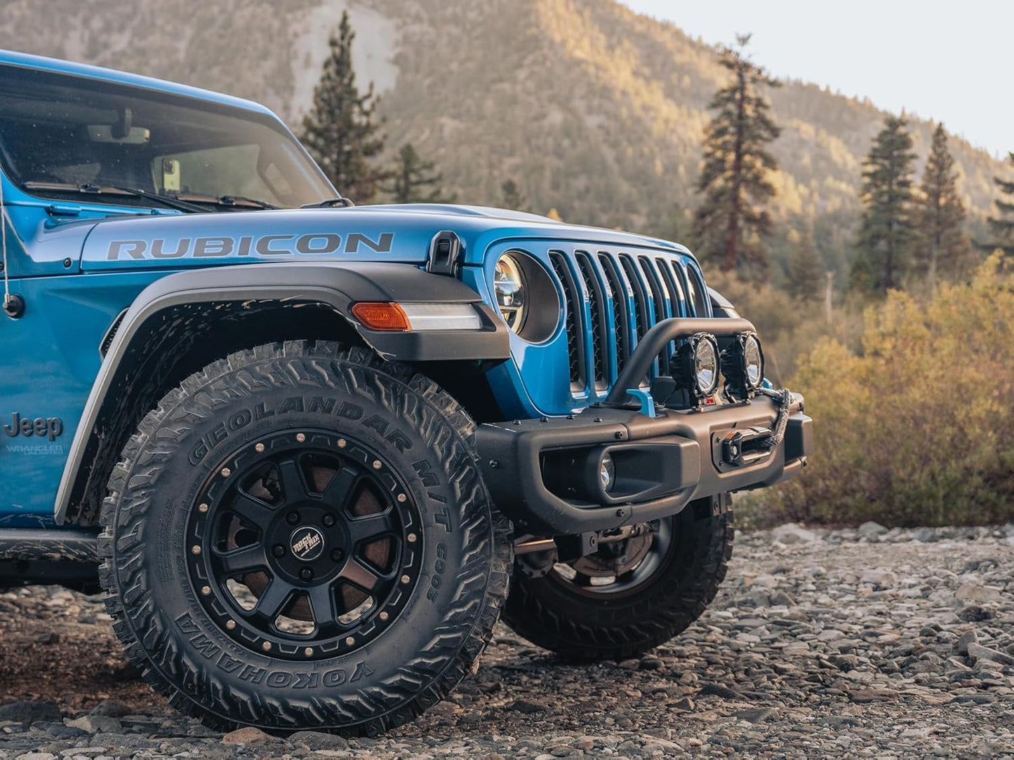 RockTrix Black Front Brush Guard, Tall 5.8 inch Height to Clear Winch, Compatible with 2018+ Jeep Wrangler JL, 2019+ Gladiator JT - Steel Bar Grille Guard for Steel Rubicon Bumper, Replaces 82215351
