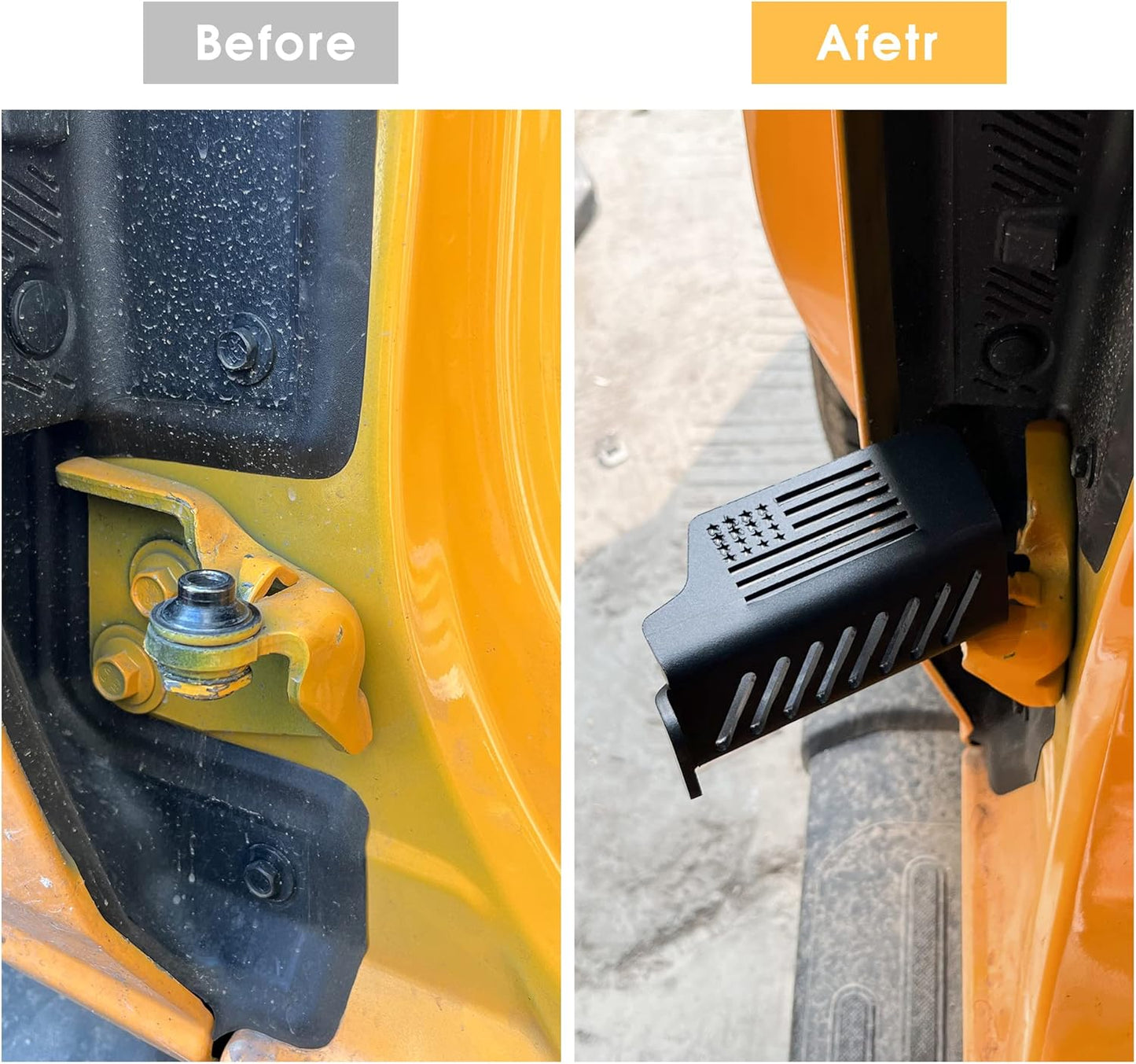 BESTAOO Door Hinge Front Foot Peg Rest Pedal for Ford Bronco Accessories 2021 2022 2023 2024 2025 2 Door 4 Door - 1 Pair