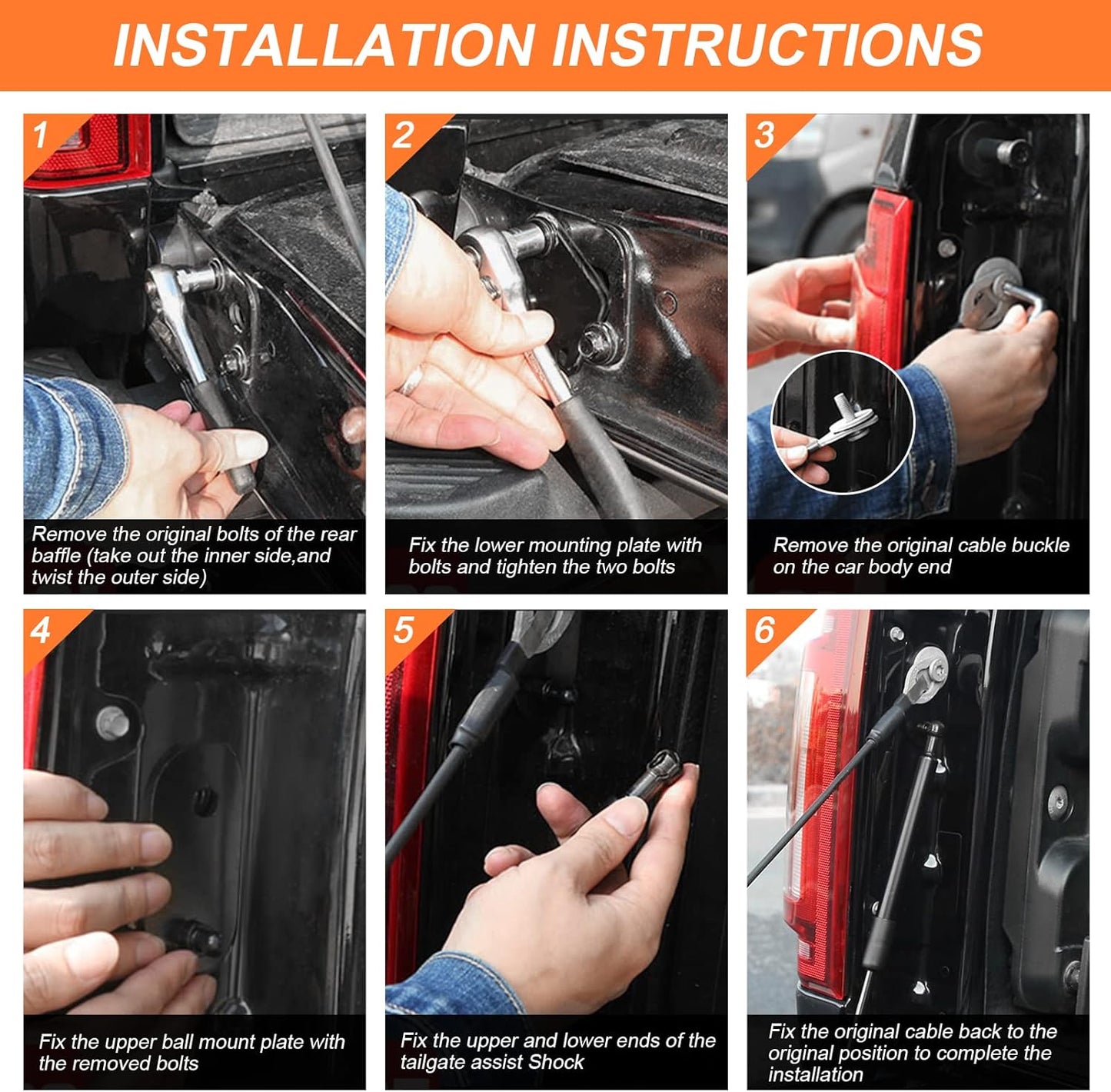 Tailgate Assist Shock for Ford F150 2015-2023, Truck Tailgate Shock Accessories Compatible with 2015 2016 2017 2018 2019 2020 2021 Ford F150 XL XLT Platinum Raptor King Ranch, Ford F150 Accessories