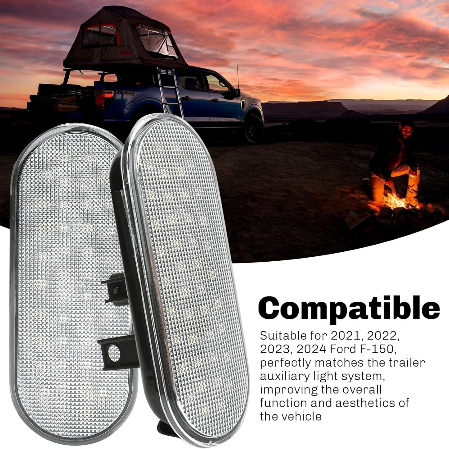 Truck Bed Lights - OEM Bed Lighting Kit - For 2021-2025 Ford F-150, Trailer Bed LED Lighting System