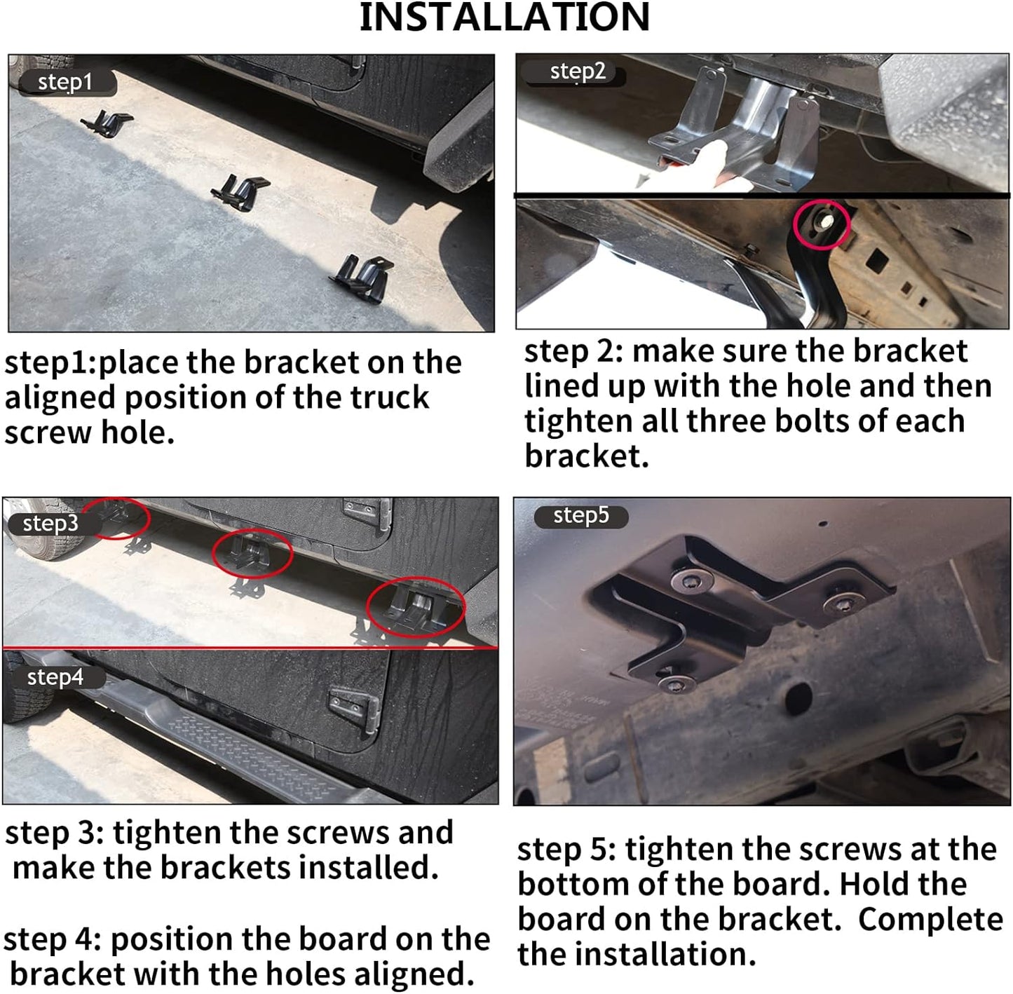 2PCS 6 inches OE Style Running Boards, Nerf Bars, Side Steps Compatible for 2018-2024 Jeep Wrangler JL 4-Door Black (Excl JK Model) - OMOTOR