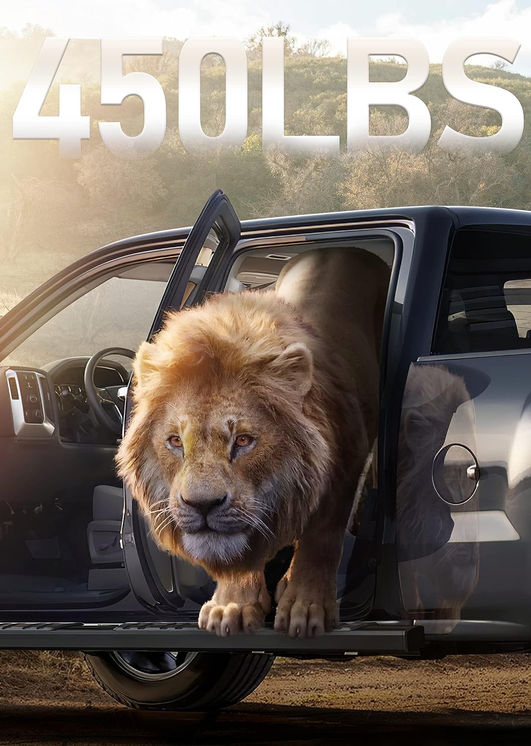 6 inch Running Boards Compatible with 2007-2018 Chevy Silverado/GMC Sierra 1500, 2007-2019 2500HD 3500HD Double/Extended Cab, Textured/Side Step/Nerf Bars (Incl. 2019 Sierra 1500 Limited) - OMOTOR