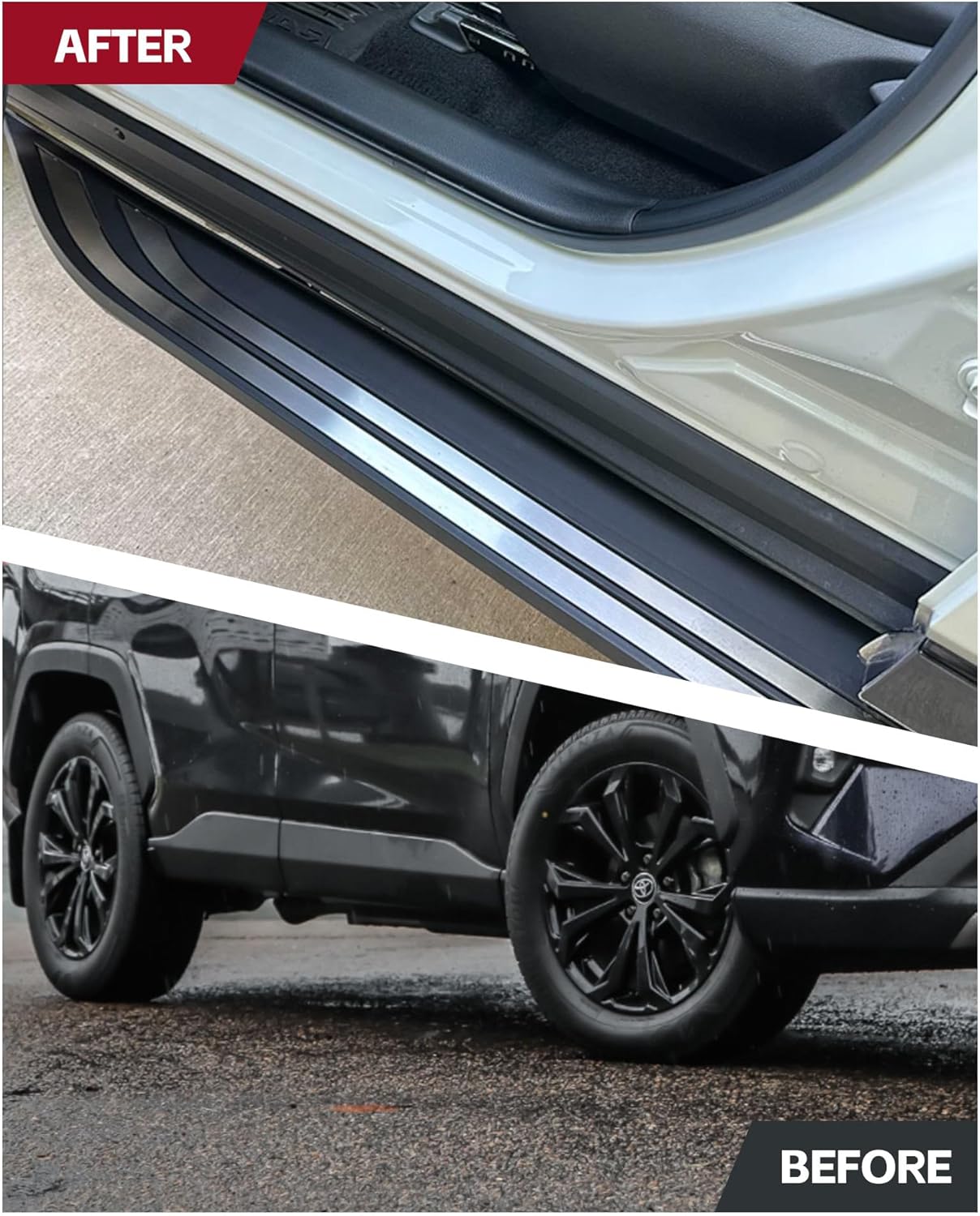 Running Boards Fit for 2019 2020 2021 2022 2023 2024 2025 Toyota RAV4 Side Step Nerf Bar