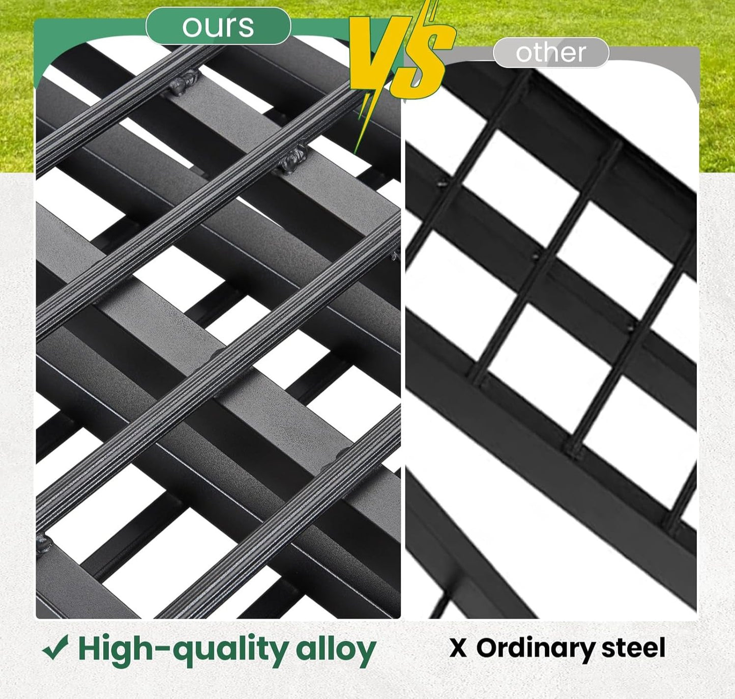 10ft Motorcycle Ramp 1500LBS Capacity, 120"x17.7" Black Truck Ramps, Loading Ramps for Pick Up Motorcycle, ATV, UTV, Dirt Bike, Lawn Mower, Golf Cart, Garden Tractor - OMOTOR