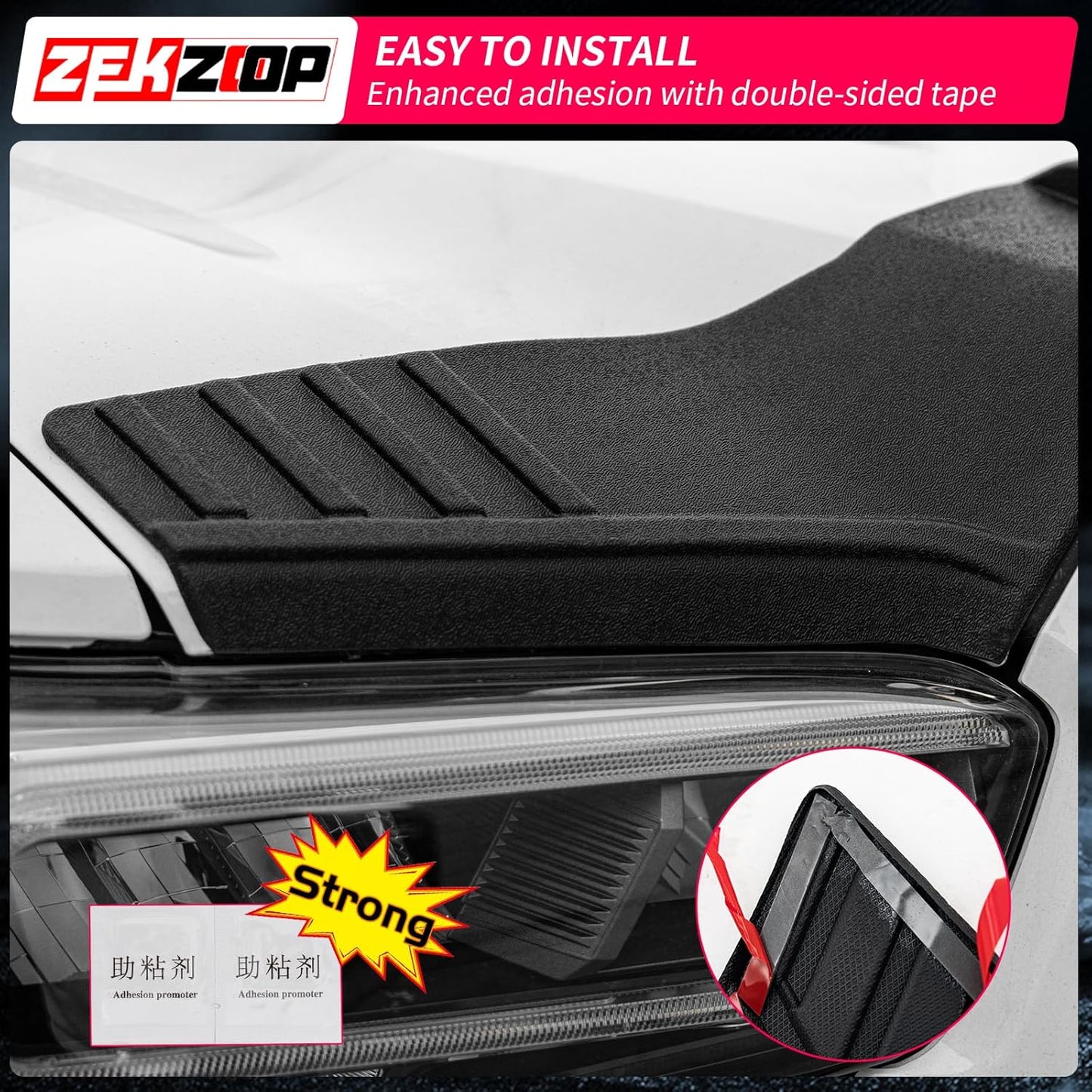 Hood Protector Compatible with 2016-2023 Toyota Tacoma Hood Shield TPE Hood Deflector Hood Guard for 2022 Tacoma Accessories