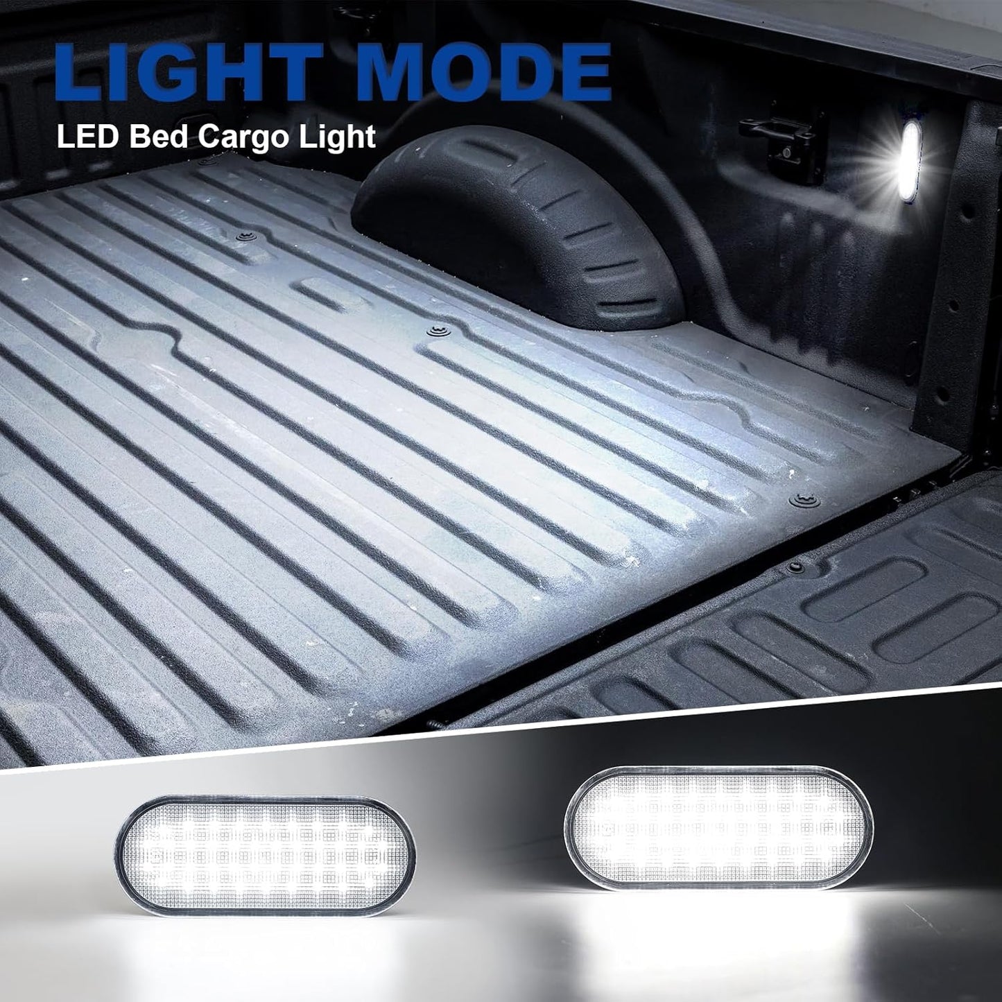 LED Truck Bed Cargo Light Compatible with 2015-2024 F150/ 2017-2024 F150 Rap-tor F250 F350 Super Duty, Plug & Play Installtion, 6000K 40-SMD LED Truck Bed Light Assemblies