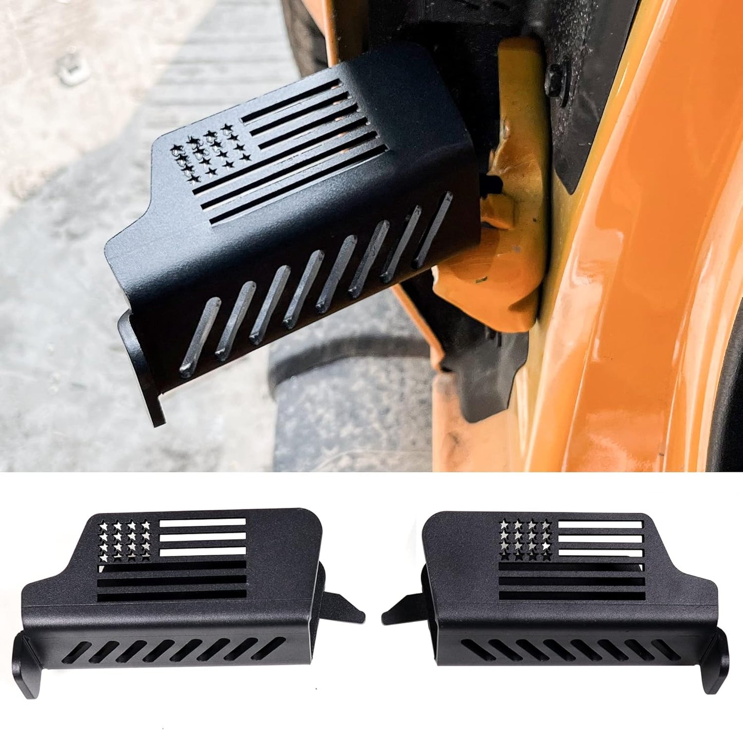 BESTAOO Door Hinge Front Foot Peg Rest Pedal for Ford Bronco Accessories 2021 2022 2023 2024 2025 2 Door 4 Door - 1 Pair