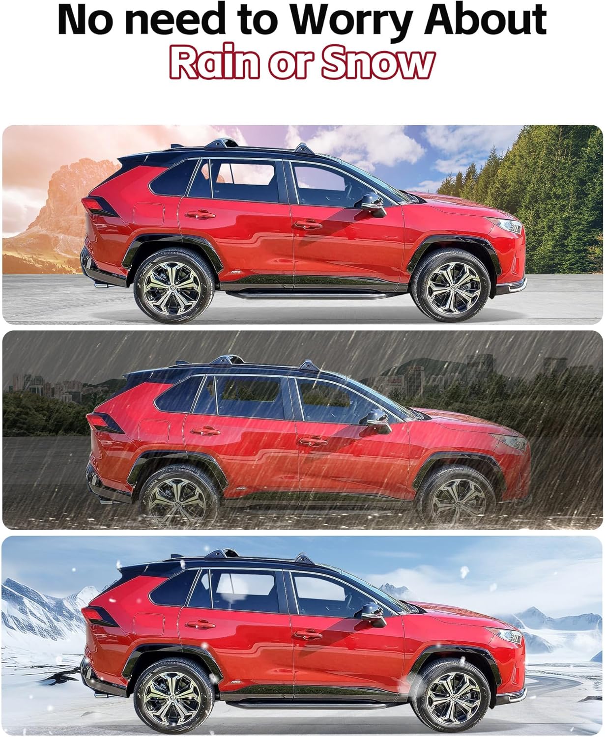 Running Boards Fit for 2019 2020 2021 2022 2023 2024 2025 Toyota RAV4 Side Step Nerf Bar