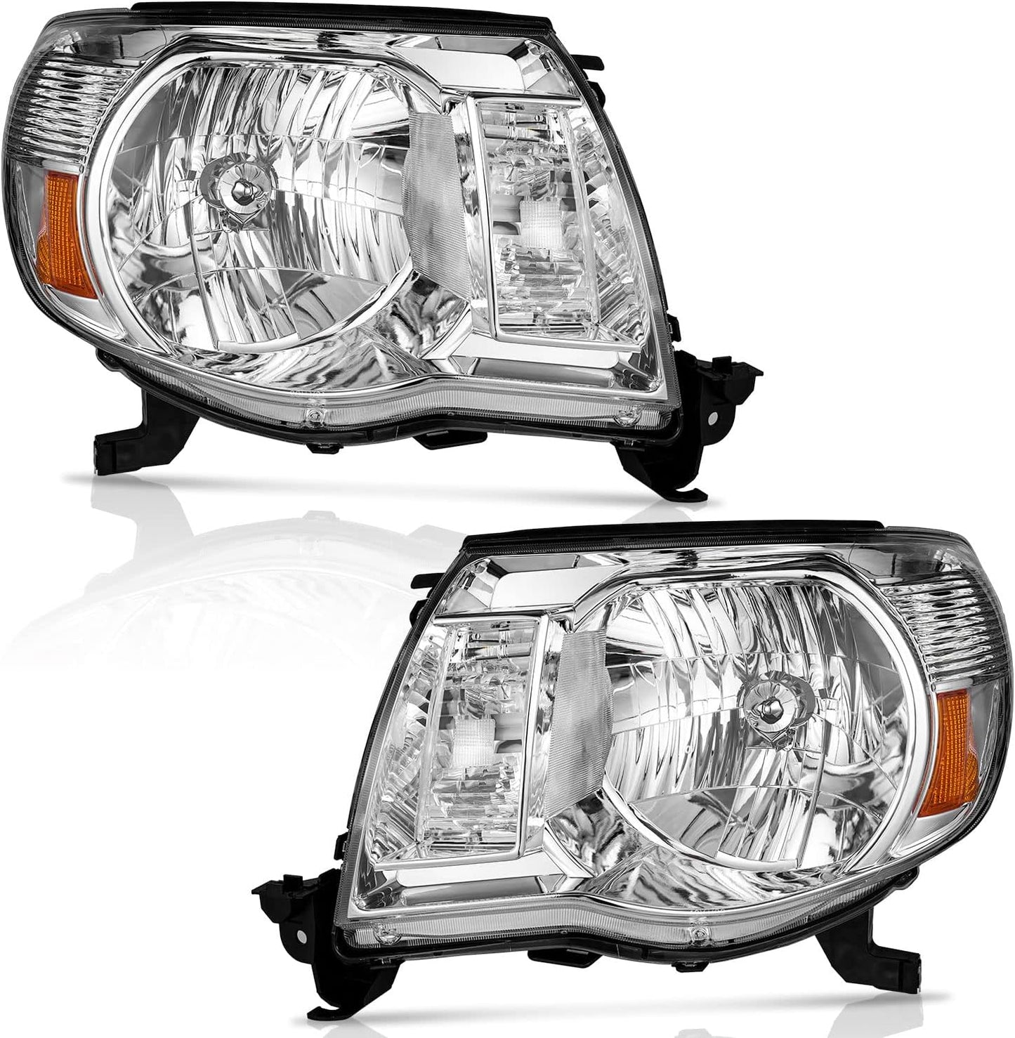 Headlights Assembly Compatible with 2005-2011 Tacoma Headlights Assemblies for 05 06 07 08 09 10 11 - OMOTOR