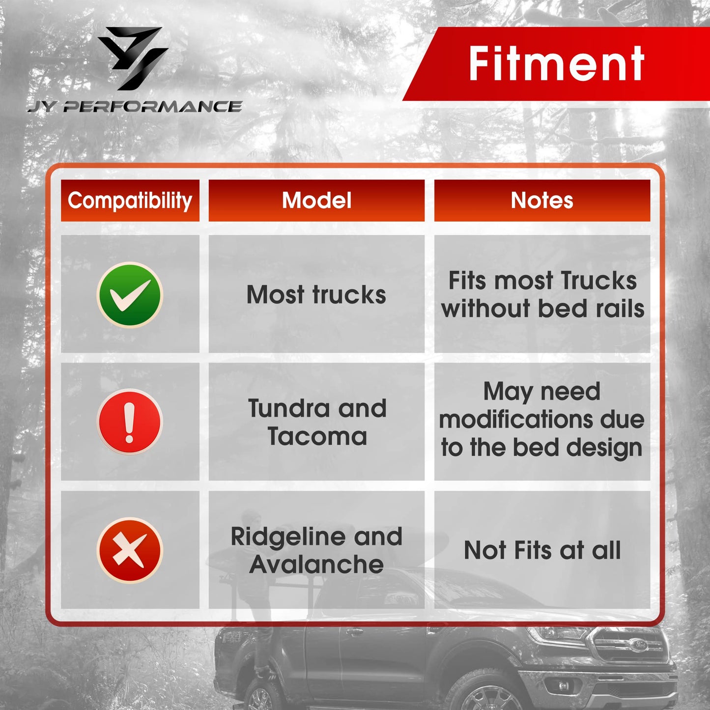 Truck Ladder Racks 800Ibs Capacity Extendable Pick-up Truck Bed Ladder Rack, Universal Heavy Duty - OMOTOR